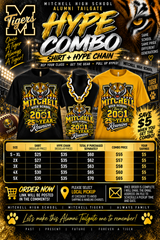 Mitchell High School Tiger Hype Combo | Custom Reunion Shirt + Hype Chain