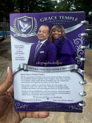 Custom 3D-UV Printed Refillable Notebook - Grace Temple Ministries
