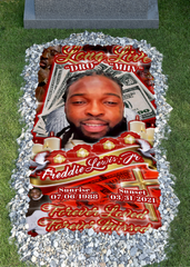 RED MONEY GRAVE BLANKET