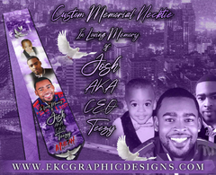 Purple Memorial Necktie