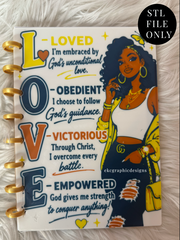 Love Notebook Template STL FILE ONLY