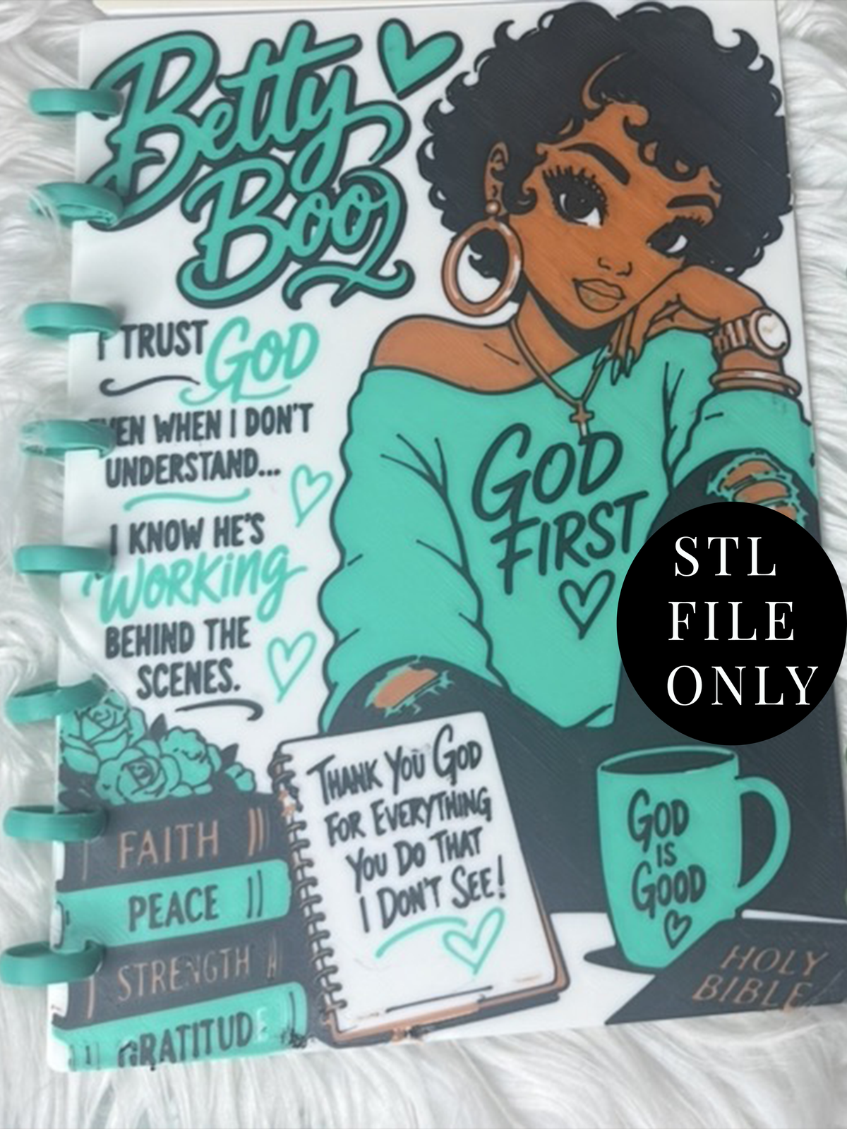 Betty Boo Notebook STL FILE ONLY