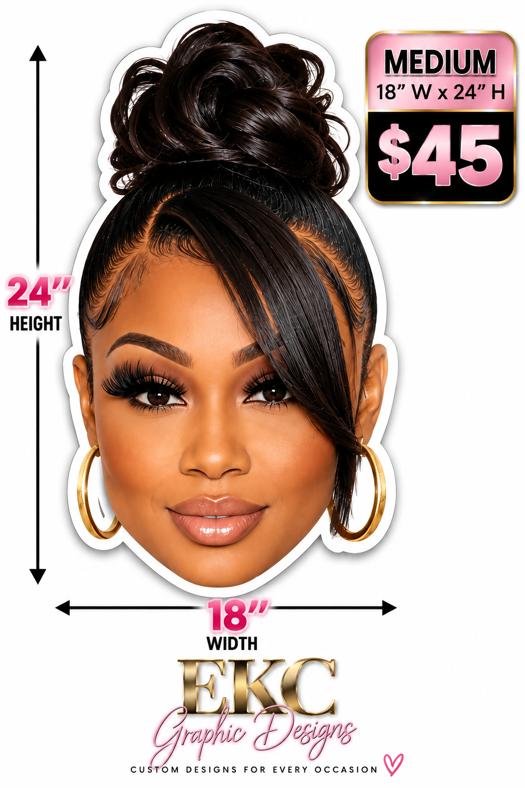 CUSTOM BIG HEAD FOAM BOARD CUTOUTS
