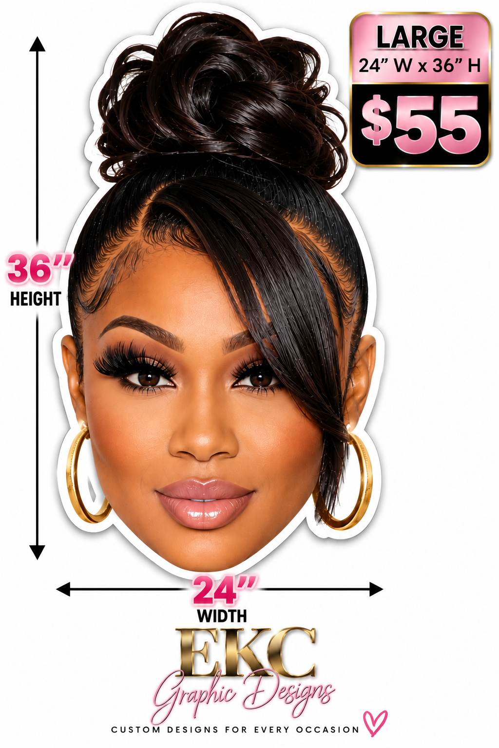 CUSTOM BIG HEAD FOAM BOARD CUTOUTS
