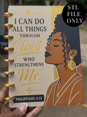 Philippians 4:13 Notebook STL ONLY
